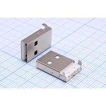 L-KLS1-180B-W, Штекер USB тип A на плату, монтаж SMD, 4 контакта ...