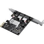 Контроллер PCI-E, ORICO USB 3.0x2 + Type-C черный (ORICO-PNU-2A1C-BK-BP)