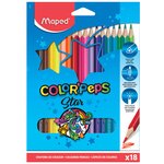 Карандаши цветные MAPED (Франция) "Color'Peps Star", 18 цветов, трехгранные ...