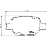 NP1021, NP1021_колодки дисковые передние!\ Toyota Celica 1.8/Corolla/Corolla ...