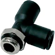 3193 06 13, 3193 Series Tee Threaded Adaptor, G 1/4 Male to Push In 6 mm, Threaded-to-Tube Connection Style