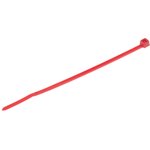 111-01812 T18R-PA66-RD, Cable Tie, 100mm x 2.5 mm, Red Polyamide 6.6 (PA66), Pk-100