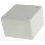 1594ASGY, 1594 Series Grey ABS Enclosure, IP54, Grey Lid, 56 x 56 x 40mm