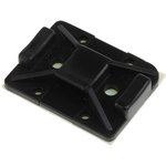151-11810 TY8G1S-PA66W-BK, Self Adhesive Black Cable Tie Mount 25 mm x 32mm ...