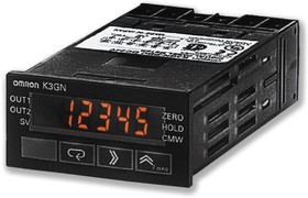 Фото 1/2 K3GN-NDC 24 VDC, K3GN 7 Segment LCD Digital Panel Multi-Function Meter for Current, Pulse, Voltage, 22.2mm x 45mm