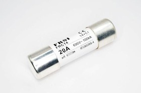 FRC14 690/700V 20A AR, Предохранитель быстродействующий aR, 20А, 690В AC/700В DC, 14x51мм