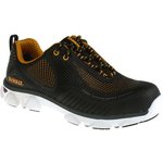 Krypton/7, Krypton Black Steel Toe Men Safety Trainers, UK 7, US 8