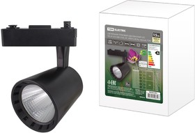 Светильник трековый однофазный LED TRL-01-015-WB 15 Вт, 24°, 3000 К, 80 Ra, черный, TDM