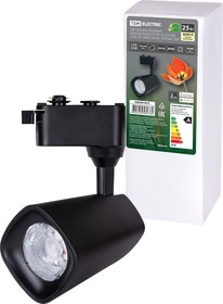 Светильник трековый однофазный LED TRL-02-025-WB 25 Вт, 24°, 3000 К, 90 Ra, черный, TDM