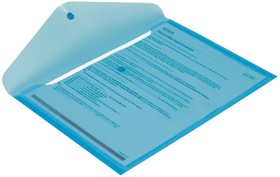 Папка-конверт на кнопке КНК 180 синий прз. Россия