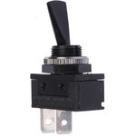 C1700HOAAG, Toggle Switch, Panel Mount, On-Off, SPST, Tab Terminal