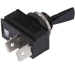 C1700HOAAG, Toggle Switch, Panel Mount, On-Off, SPST, Tab Terminal