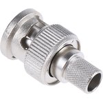 J01002A0056, Plug Cable Mount BNC Connector, 75Ω, Crimp Termination, Straight Body