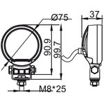 РИФ Фара водительского света РИФ 25W LED SM-3025-RFB