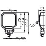 РИФ Фара водительского света РИФ 25W LED SM-3025-SFB