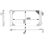 AC672000S, Радиатор кондиционера VW MULTIVAN / TRANSPORTER T5