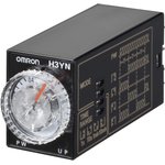 H3YN-21-B DC24, Реле времени; 0,1мин-10ч; DPDT; 250ВAC/5А; 24ВDC; панелька; PIN: 8