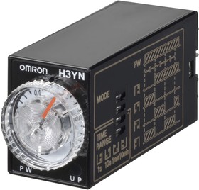 Фото 1/2 H3YN-21-B AC200-230, H3YN Series Panel Mount Timer Relay, 200 → 230V ac, 4-Contact, 0.1 min → 10h, DPDT