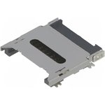 112C-TBAR-R02, (112C-TBAR-R02-R3), MicroSD сокет с крышкой, катушка