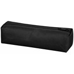 Пенал-тубус ПИФАГОР на молнии, ткань, черный, 20х5 см, 272255