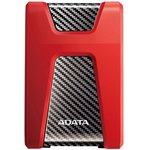 A-Data Portable HDD 1Tb HD650 AHD650-1TU31-CRD {USB 3.1, 2.5", Red} Shockproof Slim