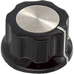 PKES90B1/4, FLUTED KNOB WITH LINE INDICATOR, 6.35MM