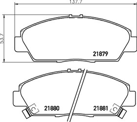 mdb1635, Колодки тормозные дисковые передн. ACCORD IV Aerodeck (CB) ACCORD Mk IV Estate (CB) ACCORD Mk IV Aer