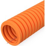 Труба гофрированная ПВХ легкая 350 Н оранжевая с/з д20мм 100м PR01.0131