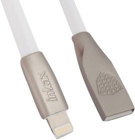 Фото 1/3 Кабель USB inkax CK-19 Twisted Crafts Lightning 8-pin, плоский, 1м, TPE (белый)