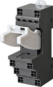 Фото 1/2 PYF-08-PU, PYF 8 Pin 250V ac DIN Rail Relay Socket, for use with MY Series General Purpose Relay