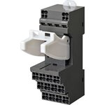 PYF-14-PU, 14 Pin 250V ac DIN Rail Relay Socket, for use with MY Series General ...