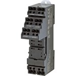 PTF-08-PU-L, PTF 250V Chassis Mount Relay Socket, for use with 2 Pole PTF Series