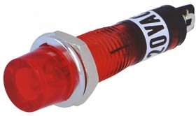 Фото 1/2 NI-2RD, Индикат.лампа с неоновой лампой, вогнутый, красный, 230ВAC, IP20