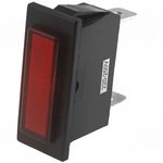 R9-70N-01-220V-RED, Индикат.лампа: с неоновой лампой, плоский, красный, 230ВAC, IP20