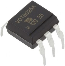 Фото 1/2 VOT8025AG, Triac & SCR Output Optocouplers Zero 800V Vrdm 100mA DIP6; 5300V Vrms