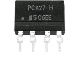 PC827H, Оптрон 2-канальный 5kV 35V 50mA  50% DIP8
