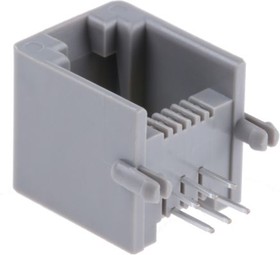 52018-6646, Модульный разъем, Modular Jack, 1 x 1 Port, 6P6C, Монтаж в Сквозное Отверстие