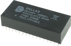 DS1245Y-120IND+, NVRAM, SRAM, 1 Мбит, 128К x 8бит, 120 нс, EDIP