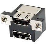 KDMI42X-FS2-WS-B15, HDMI, Displayport & DVI Connectors Dual stack w/ shield ...