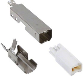 1002-029-02300, Conn USB 2.0 Type B PL 4 POS Solder ST Cable Mount 4 Terminal 1 Port