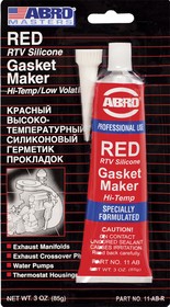 Фото 1/5 11-AB-R, ABRO Герметик прокладок высокотемпературный красный 85 г