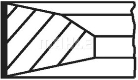 Фото 1/3 06177N0, Кольца поршневые SCANIA P,G,R,T series дв.DC9,DT12 d=127.00 (на 1 поршень) MAHLE