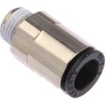 3175 08 10, LF3000 Series Straight Threaded Adaptor, R 1/8 Male to Push In 8 mm ...