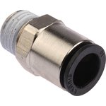 3175 10 13, LF3000 Series Straight Threaded Adaptor, R 1/4 Male to Push In 10 ...