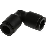 3102 08 00, LF3000 Series Elbow Tube-toTube Adaptor, Push In 8 mm to Push In 8 ...