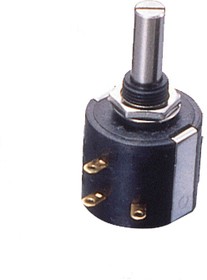 M-22S10 10K, Precision Potentiometers 3600 electrical angle, 2 W, 10 k resistance, manual ten turn wirewound, .2% linearity, 22mm diameter,