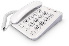 125839, Телефон проводной teXet ТХ-262 светло-серый