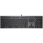 Клавиатура A4Tech Fstyler FX50 серый USB slim Multimedia (FX50 GREY) [FX50 GREY]