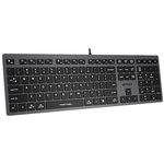 Клавиатура A4Tech Fstyler FX50 серый USB slim Multimedia (FX50 GREY) [FX50 GREY]