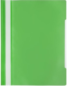 Фото 1/3 Пластиковый скоросшиватель Элементари до 100 листов зеленый 10 шт в упаковке 1547356